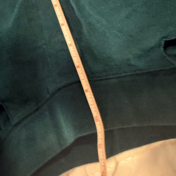 d&co Denim & Co Petite Velvet Feel Pants Green Straight Leg Women’s XSP - Picture 5 of 10